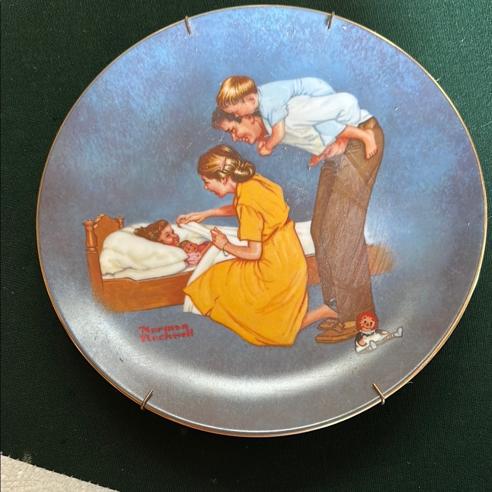 Norman Rockwell SWEET DREAMS American Family Series II. PLATE NUMBER 6364 EC